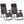 2 Pieces Folding Patio Rattan Zero Gravity Lounge Chair-Brown