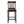 25 Inches Set of 2 Bar Stools with Rubber Wood Legs