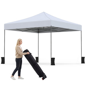 9.5 x 9.5 Feet Pop up Canopy Tent with Adjustable Heights