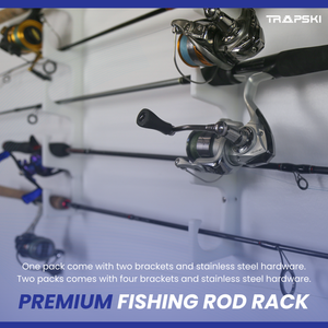 Made in the USA Fishing Rod Rack | Wall or Ceiling Mounted