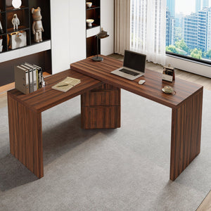 90" Modern L Shaped Desk