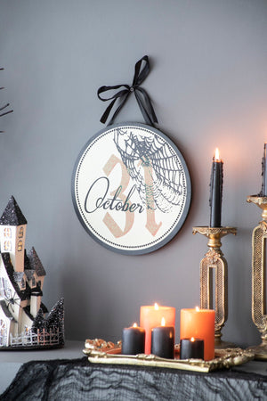 Set of 2, 12x12" Halloween Circle Sign