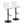Mason - Contemporary Adjustable Barstool With Swivel With Straight T Footrest (Set of 2)