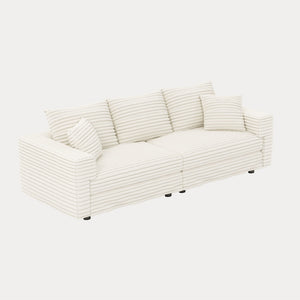 4 Seat Modern Comfy Upholstered Sofa Cloud Couch