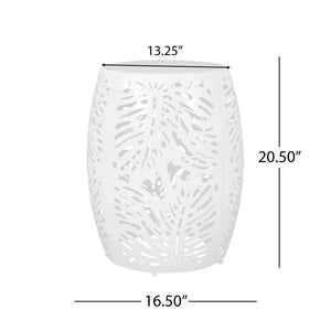 Modern Design Metal End Table, Large