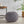Hazel Modern Knitted Cotton Yarn Round Pouf - Dark Gray