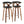 Gardenia - Mid Century Modern Fixed Height Barstool With Swivel With Round Footrest (Set of 2)