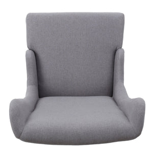 Alight Upholstered Dining Chair With High Back And Birch Wood Legs