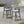 Outdoor Bar Height Metal Frame Counter Stools with Scallop-Shaped Backrest & Water-Resistant Cushions