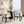 Linen Upholstered Armchair with Black Rubber Wood Legs