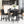 5 Pieces Counter Height Table Set, Kitchen Table With Square Table And 4 Upholstered Chairs