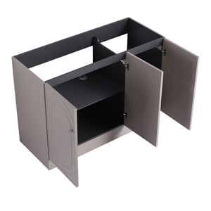 Contemporary Freestanding Bathroom Vanity With Resin Sink & Soft-Close Cabinet Doors
