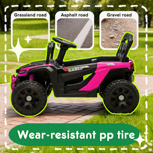 24V Kids Ride-On UTV with Remote Control and Music
