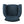 Elegant Navy Blue Fabric Club Chair with Nailhead Trim and Birch Wood Legs