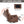 Brown Heat Massage Manual Recliner Chair