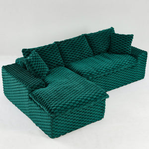Modular Sofa, Convertible Twin Seat With Chaise Lounge