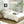 Archie Puffy Grounded Upholstered Platform Bed - Oatmeal Light