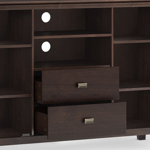 Artisan - Tall TV Media Stand - Dark Chestnut Brown