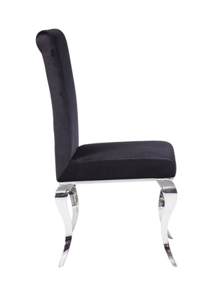Fabiola Upholstered Stainless Steel Dining Chair