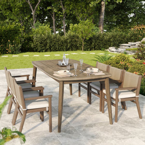 Acacia Wood Dining Table 8 Person Outdoor Table