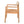 Creative Braided Acacia Wood Outdoor Dining Chairs with Armrests (Set of 2) - Teak / White