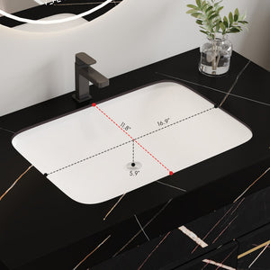 35.2 in Floating Bathroom Vanity with Sink and Faux Marble Top