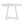Edo - 5 Piece Dining Set, Trestle Dining Table With 4 Windsor Chairs - White