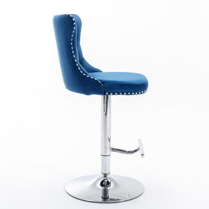 Swivel Adjustable Height Barstools Set of 2