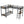 L-Shaped Twin Over Twin Bunk Bed With Twin Size Loft Bed With Desk And Shelf - Brown