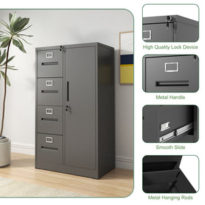 Storage Vertical Filing Cabinet With Lock