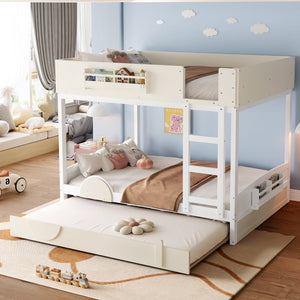 Queen Bunk Bed with Trundle
