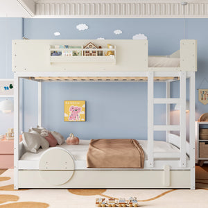 Queen Bunk Bed with Trundle