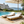 Acacia Wood Chaise Lounge with Cushion
