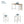 5 Pieces Counter Height Rustic Farmhouse Dining Room Wooden Bar Table Set With 2 Stools And 2 Chairs