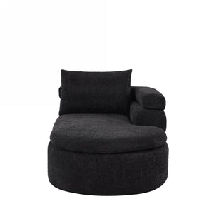 106" L-Shape Sectional Sofas (Black)