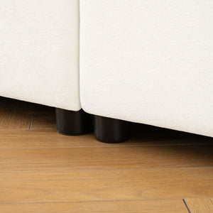 Stylish Sofa With Storage Seat And Cylindrical Backrest