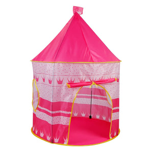 Kids Play Tent Foldable Pop Up Children Play Tent Portable Baby Play House Castle with  Carry Bag Indoor Outdoor Use