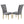 Modern Design Upholstered Dining Chair (Set of 2)