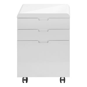File Cabinet Rolling Mobile Storage Drawers Printer Stand - White