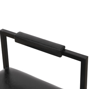 Elegant Bar Stool Set With Backrest And Footrest, Counter Height (Set of 2)