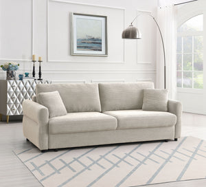 Haran Fabric Pull-Out Sleeper with Storage