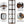 Tall 6 Tier Corner Bookshelf Storage Rack For Living Room - Rustic Brown