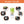 Pack of 2 Square Planters with Automatic Watering System