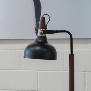 Glowlite - Table Lamp With Cone Shade - Black