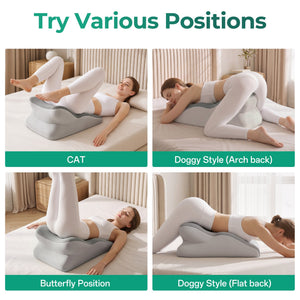 27° Ergonomic Memory Foam Support Pillow for Couples