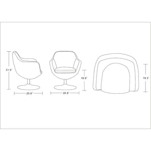 Caisson - Swivel Lounge Chair