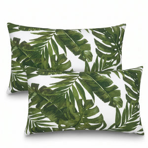 2 Pack Outdoor Lumbar Pillow Covers