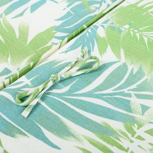 2" Thick Floral Chaise Lounge Cushion in Leaf Coconut
