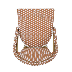 Outdoor PE Rattan French Barstool Set