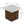 Mgo Square Side Table With Faux Stone Top And Wood Frame - Antique White / Natural Wood